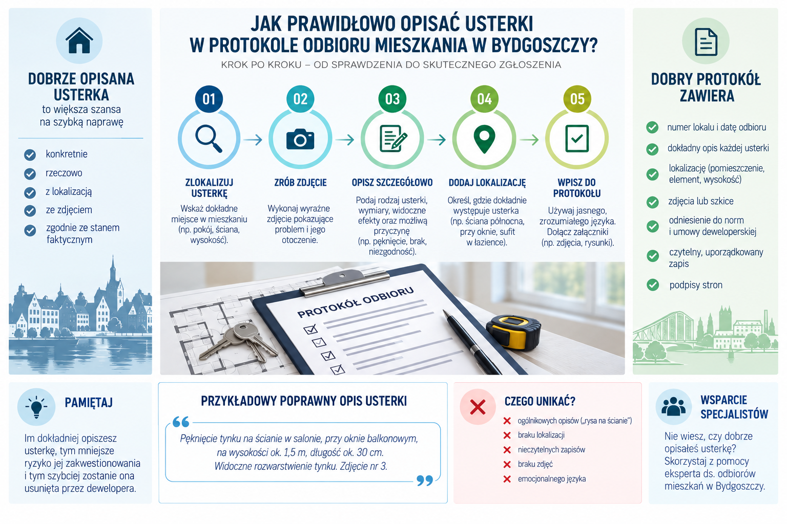 Jak skutecznie opisywać usterki w protokole odbioru